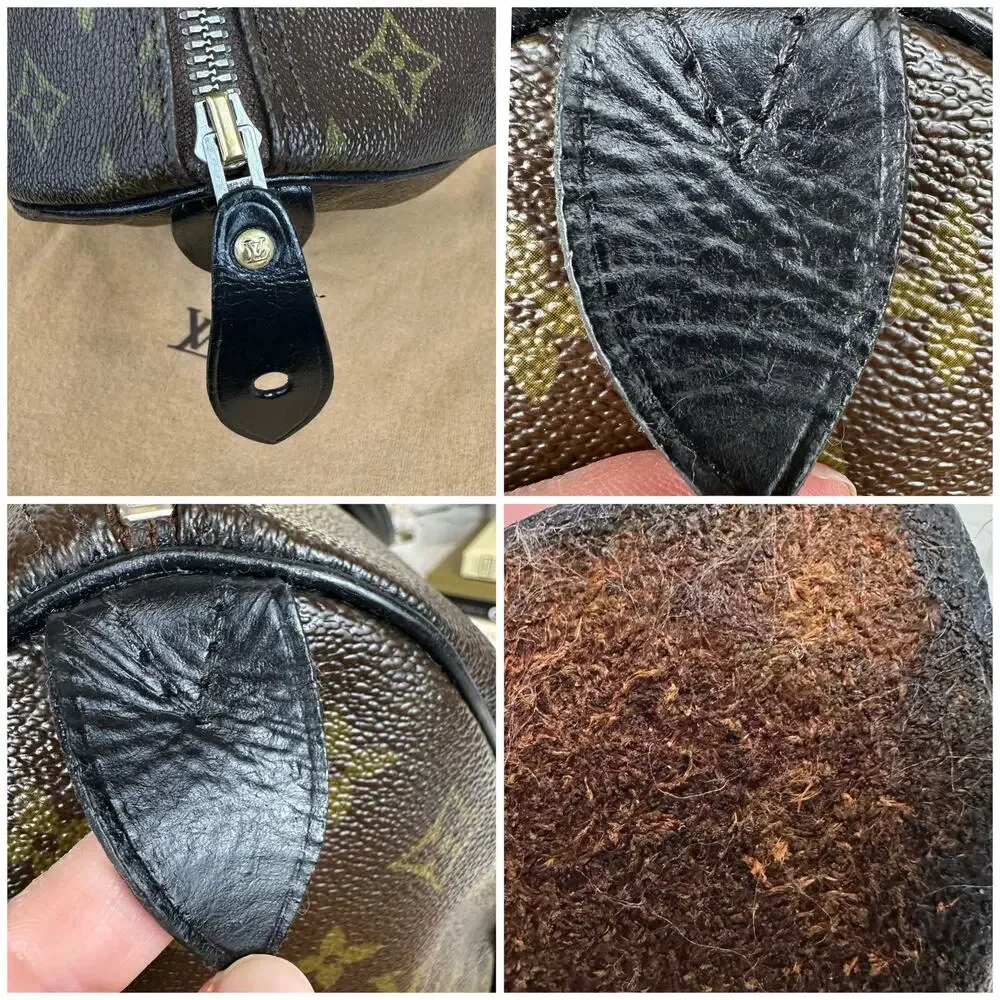 Louis Vuitton Speedy 35 Vintage Custom dyed leather CUTE - Picture 11 of 16